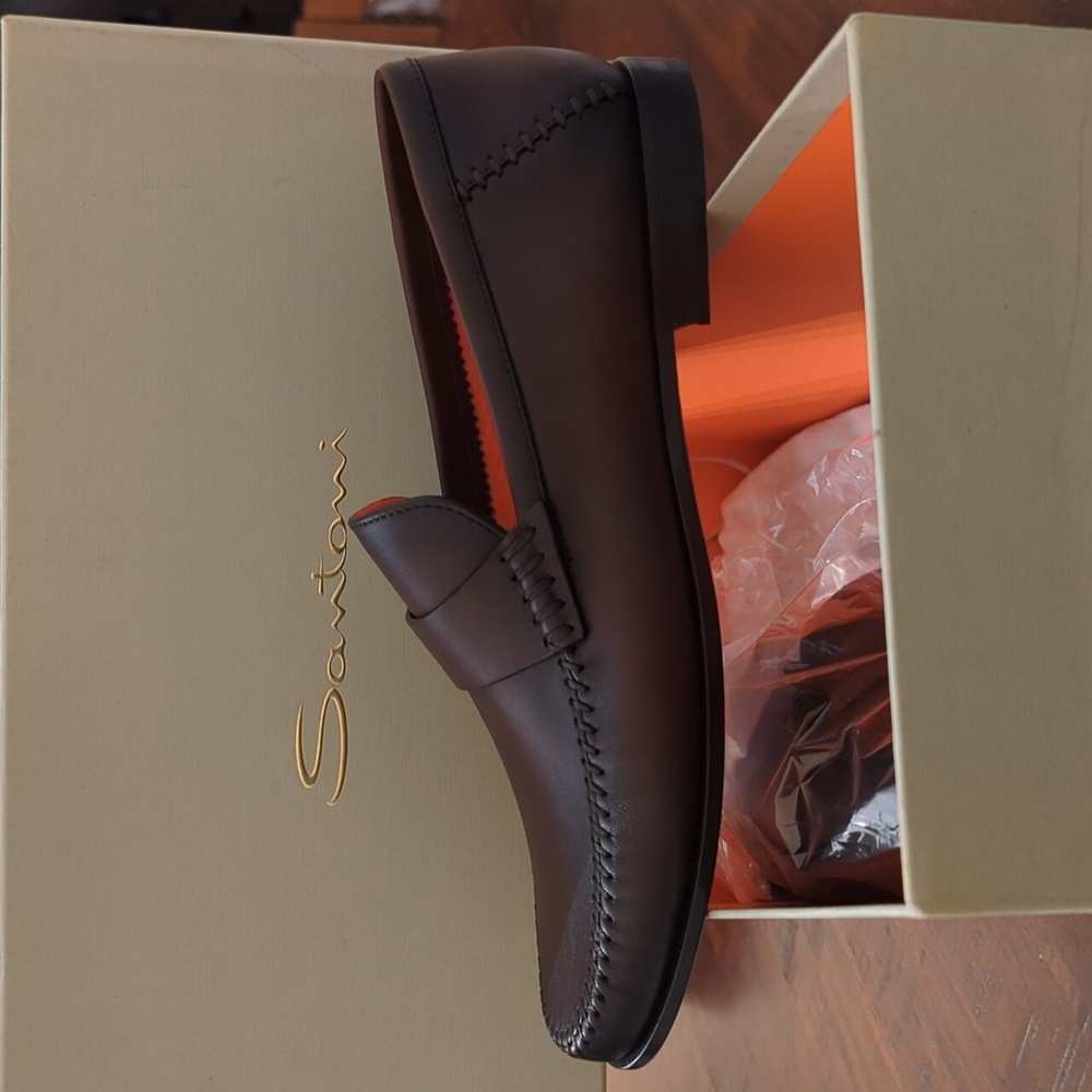 Santoni plaine loafer